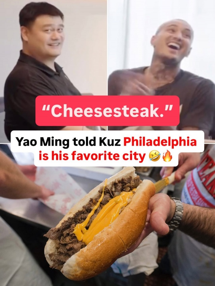 开云体育登录-库兹马问姚明最爱的美国城市 答案揭晓：费城 牛肉奶酪三明治是亮点